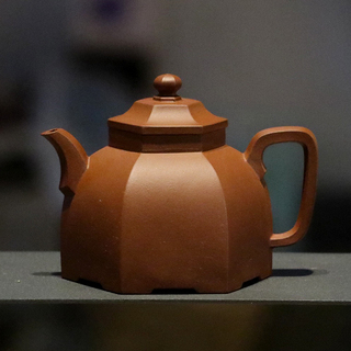 周云龙《六方宫灯》工艺美术师手工原矿紫泥方壶宜兴紫砂壶