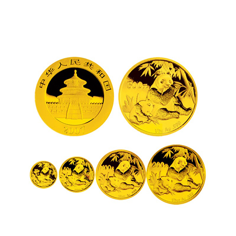 2007年熊猫金币套装